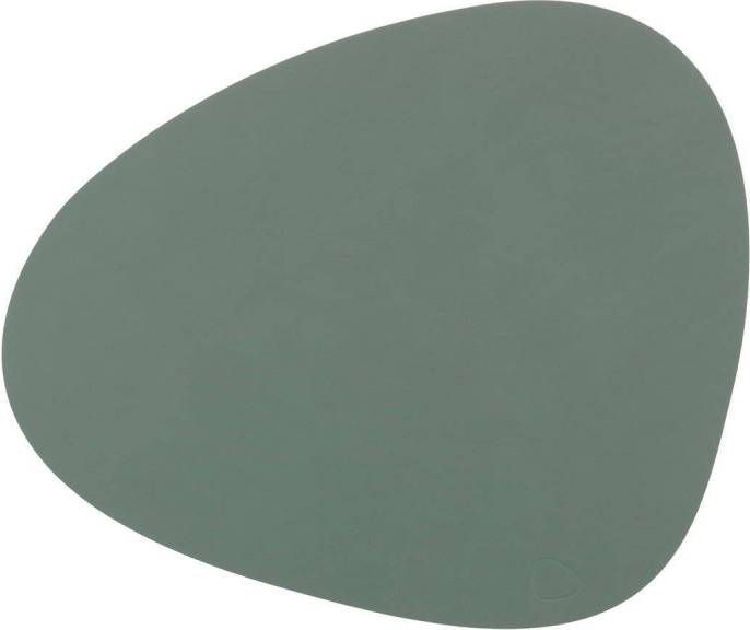 LIND DNA Table Mat Curve placemat van leer 37 x 44 cm
