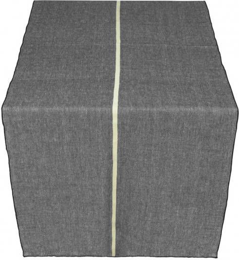 vtwonen Tafelloper 60 x 180 cm Herringbone Black