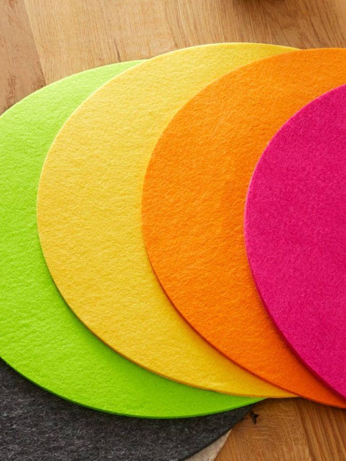 Hossner Set van 2 placemats Ellen Geel