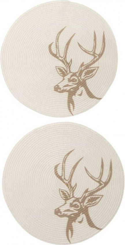 Set van 2 placemats Björn Peyer Syntex Beige